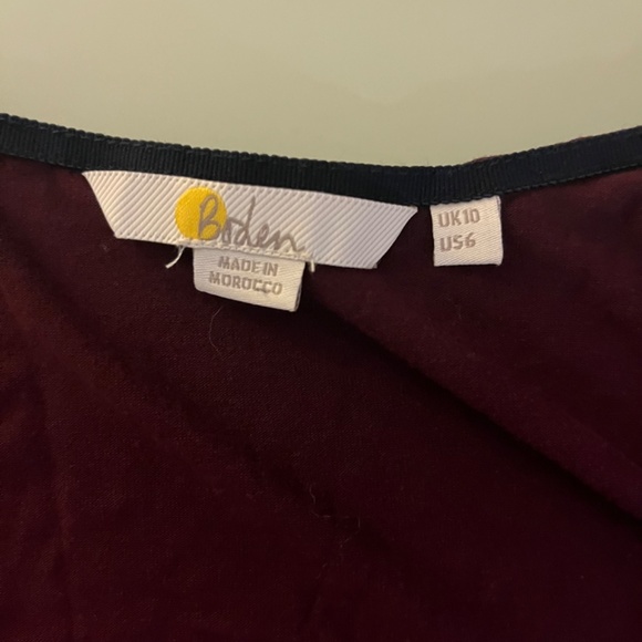 BODEN women Top long sleeve crossover faux wrap V neck Medium (10) - Picture 8 of 10